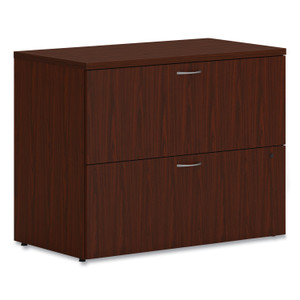 HON Mod Lateral File, 2 Legal/Letter-Size File Drawers, Traditional Mahogany, 36" x 20" x 29"