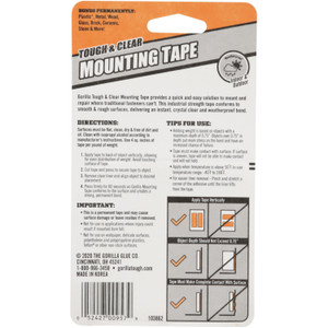 GOR6036002 - Gorilla Glue Gorilla Tough & Clear Mounting Tape