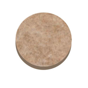 Scratch Guard Self-Adhesive Felt Circles - 20 Pad of 0.75" Diameter - Circle - Self-adhesive - Beige - Polyester Felt