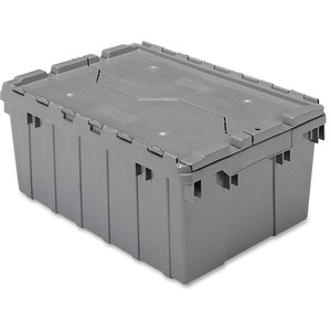 Akro-Mils Attached Lid Storage Container (AKM39085GREY) View Product Image