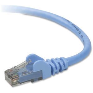 Belkin Cat6 Snagless Patch Cable, 15 Feet Blue - 15 ft Category 6 Network Cable for Network Device, VoIP Device - First End: 1 x RJ-45 Network - Male - Second End: 1 x RJ-45 Network - Male