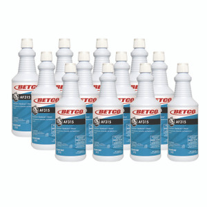Betco AF315 Disinfectant Cleaner, Citrus Floral Scent, 32 oz Bottle, 12/Carton
