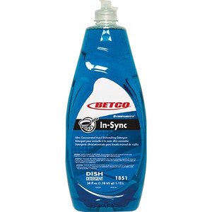 Betco Simplicity In-Sync Dishwashing Liquid - Concentrate - 38 fl oz (1.2 quart) - Fresh Ozonic Scent - Film-free, Rinse-free, Streak-free - BET1851B900