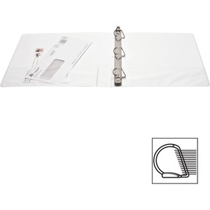 Business Source Basic D-Ring White View Binders (BSN28440) View Product Image