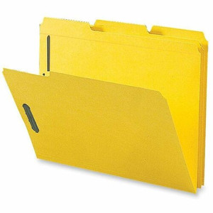 Business Source 1/3 Tab Cut Letter Recycled Fastener Folder - 8 1/2" x 11" - 3/4" Expansion - 2 Fastener(s) - 2" Fastener Capacity - Top Tab Location - (BSN17270)