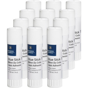 Business Source Glue Stick - 1.26 oz - White - (BSN15788PK)