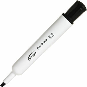 MARKER;DRYERASE;CHISEL;BK - (ITA30010)