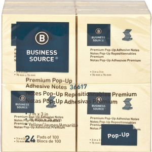 Business Source Reposition Pop-up Adhesive Notes (BSN36617) Product Image 