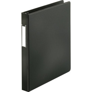 Business Source Slanted D-ring Binders - 1" Binder Capacity - 3 Ring(s) - Fastener(s): D-Ring - Pocket(s): 2, Internal - Chipboard, Polypropylene - (BSN33105)