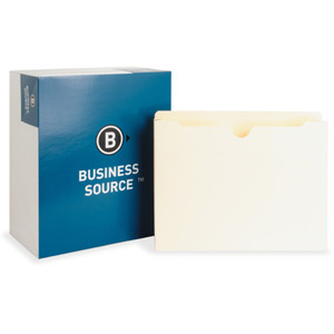 Business Source Straight Tab Cut Letter Recycled File Pocket (BSN65799) View Product Image