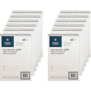 Business Source Wirebound Steno Notebook (BSN26740PK) View Product Image