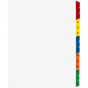 Business Source Table Of Content Quick Index Dividers (BSN21904) View Product Image