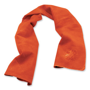 ergodyne Chill-Its 6602 Evaporative PVA Cooling Towel, 29.5 x 13, One Size Fits Most, PVA, Orange, Ships in 1-3 Business Days (EGO12441) View Product Image