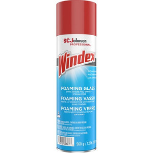 Windex Foaming Glass Cleaner - 19.7 fl oz (0.6 quart) - Streak-free, Versatile, Drip-free - White - (SJN333813CT)