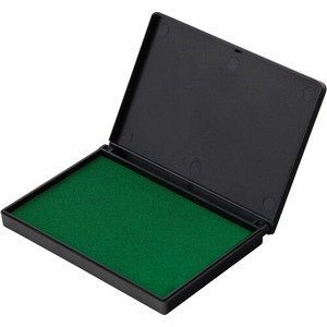Charles Leonard Nontoxic Foam Ink Pads - 2.8" Width x 4.3" Length - Foam Pad - Green Ink - Green