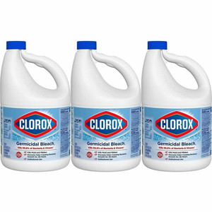 Clorox Germicidal Bleach - Concentrate - 121 fl oz (3.8 quart) - Regular Scent - Disinfectant - White
