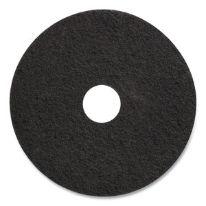 Coastwide Professional Stripping Floor Pads, 17" Diameter, Black, 5/Carton (CWZ655467) View Product Image