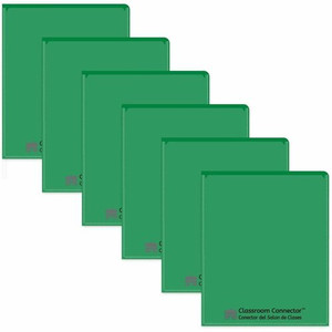 C-Line Classroom Connector Letter Report Cover - 8 1/2" x 11" - 2 Internal Pocket(s) - Green