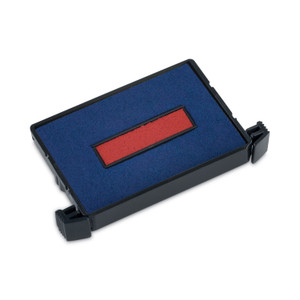 Trodat E4750 Printy Replacement Pad for Trodat Self-Inking Stamps, 1" x 1.63", Blue/Red (USSP4750BR) View Product Image