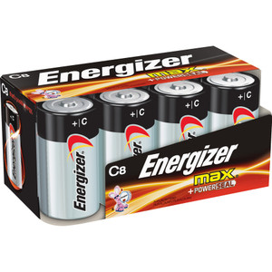 Energizer Max Alkaline C Batteries (EVEE93FP8CT) Product Image 