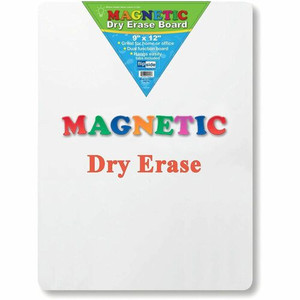 Flipside Magnetic Dry Erase Board - 9" (0.8 ft) Width x 12" (1 ft) Height - White Surface - Rectangle - Magnetic