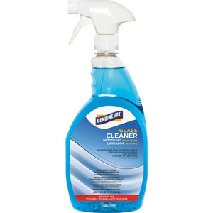Genuine Joe Non-Ammoniated Glass Cleaner - Ready-To-Use - 32 fl oz (1 quart) - Recommended For: Residue Remover - Non Ammoniated, Non-streaking, Easy to Use - Blue