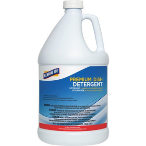 Genuine Joe Premium Dish Detergent - Concentrate - 128 fl oz (4 quart) - Recommended For: Grease Remover - Film-free - Blue
