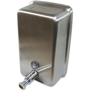 Genuine Joe Stainless Vertical Soap Dispenser (GJO85134) View Product Image