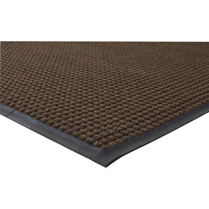 Genuine Joe Waterguard Wiper Scraper Floor Mats - Carpeted Floor, Indoor, Outdoor - 72" Length x 48" Width - Polypropylene - Brown