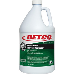 Betco Green Earth Natural Degreaser - Concentrate - 128 fl oz (4 quart) - Bio-based, Phosphate-free - Dark Green - (BET2170400)