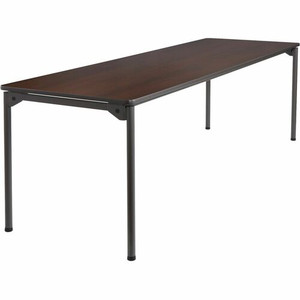 Iceberg Maxx Legroom Wood Folding Table - Melamine Rectangle Top - Four Leg Base - 4 Legs - 30" Table Top Width x 96" Table Top Depth x 0.75" Table Top Thickness - 29" Height