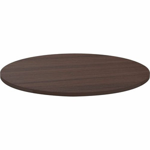 Lorell Essentials Conference Tabletop - Espresso Round Top - Contemporary Style - 1" Table Top Thickness x 42" Table Top Diameter - Assembly Required