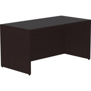 Lorell Essentials Series Rectangular Desk Shell - 29.5" Height x 60" Width x 30" Depth Desk Shell, x 1" Thickness Top - Finish: Espresso