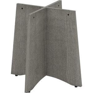 Lorell Essentials Round Conference Table Base - 29" Height x 29.50" Width x 29.50" Depth - Assembly Required - Weathered Charcoal