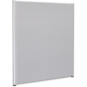 Lorell Panel System Partition Fabric Panel - 60.4" Width x 71" Height - Steel Frame - Gray