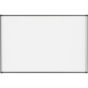 Lorell Magnetic Dry-erase Board - 72" (6 ft) Width x 48" (4 ft) Height - Aluminum Steel Frame - Rectangle - Magnetic - Marker Tray