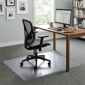Lorell Big & Tall Chairmat - Carpeted Floor - 45" Width x 53" Depth - Rectangular - Polycarbonate - Clear