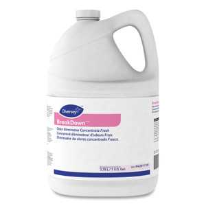 Diversey Breakdown Odor Eliminator, Fresh Scent, Liquid, 1 gal Bottle (DVO94291110) View Product Image