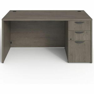 Lorell Prominence 2.0 Right-Pedestal Desk - 29" Height x 60" Width x 30" Depth, x 1" Thickness Top - 3 x File, Box Drawer(s) - Single Pedestal on Right Side - Band Edge - Material: Particleboard