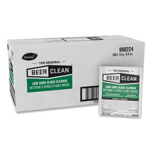 Diversey Beer Clean Glass Cleaner, Powder, 0.5 oz Packet, 100/Carton DVO990224