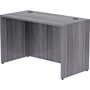 Lorell Weathered Charcoal Laminate Desking Desk Shell (LLR69549) View Product Image