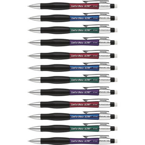 Comfortmate Ultra Mechanical Pencil, 0.7 Mm, Hb (#2), Black Lead, Assorted Barrel Colors, Dozen (PAP1738798DZ)