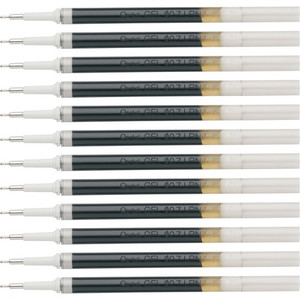 EnerGel Retractable Liquid Pen Refills - 0.70 mm , Medium Point - Black Ink - Smudge Proof, Smear Proof, Quick-drying Ink, Glob-free, Smooth Writing