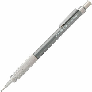 Pentel GraphGear 500 Mechanical Drafting Pencil - 0.9 mm Lead - HB - Refillable - Gray Barrel
