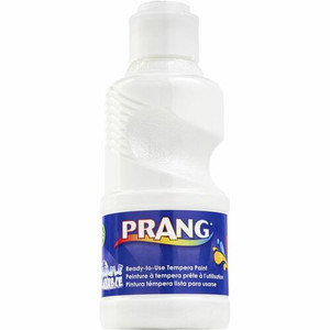 Prang Ready-to-Use Washable Tempera Paint - White - 8 fl oz - Washable