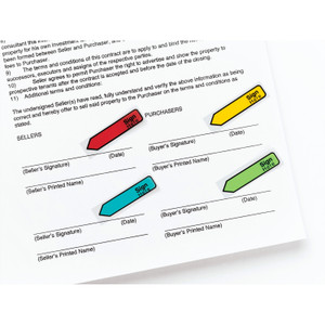 3M Post-It Message Flags Value-Pak, Sign Here, 240/PK, MI (MMM684SHVA) View Product Image