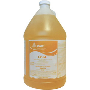 RMC CP-64 Hospital Disinfectant - Concentrate - 128 fl oz (4 quart) - Fresh Lemon Scent - Deodorize - Yellow
