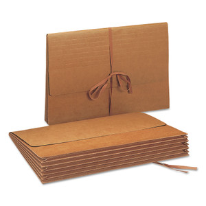 Smead Redrope Expanding Wallets, 5.25" Expansion, 1 Section, Cloth Tie Closure, Legal Size (9.5" x 14.75"), Redrope Smead Redrope Expanding Wallets, 5.25" Expansion, 1 Section, Cloth Tie Closure, Legal Size (9.5" x 14.75"), Redrope