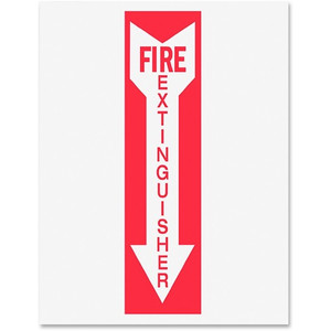 Djois by Tarifold Safety Sign Inserts - Print/Message "Fire Extinguisher" - Rectangular Shape - TFIP1949FE