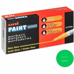 uniball™ uni-Paint PX-21 Oil-Based Marker - Fine Marker Point - Green Ink - Oil Based